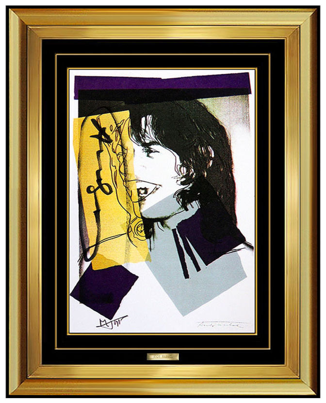 "Signed Mick Jagger Portrait" by Andy Warhol