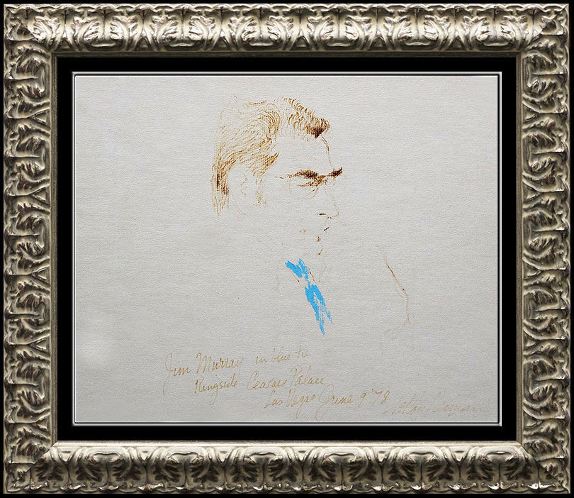 "Hall-Of-Famer Jim Murray" by Leroy Neiman