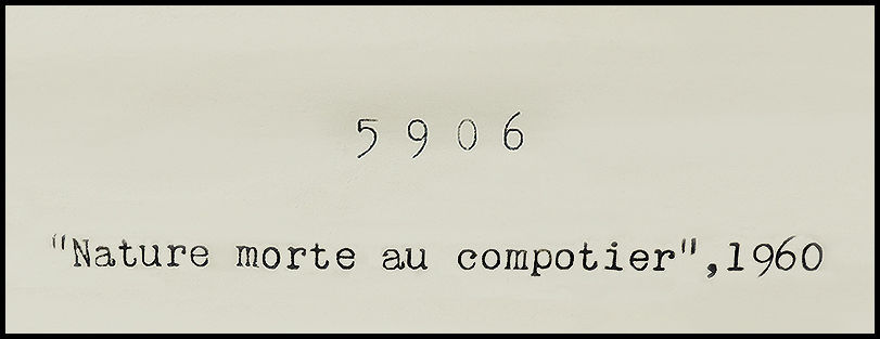 Thumbnail: "Nature Morte Au Compotier" by Andre Vignoles
