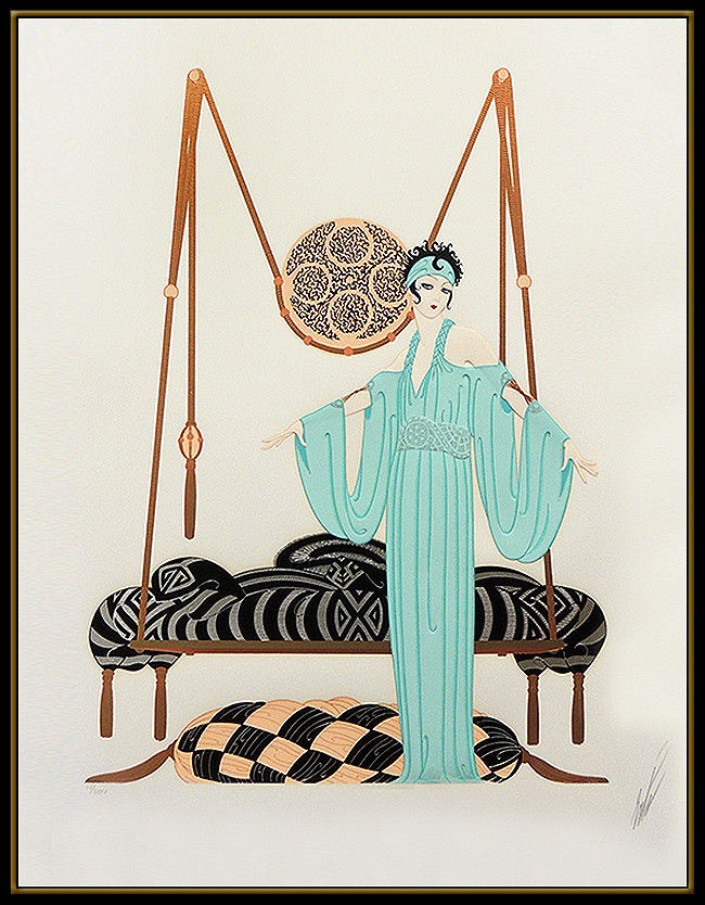 Thumbnail: "Pillow Swing" by Erte