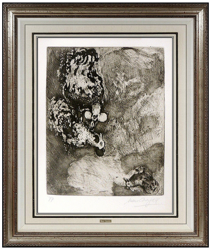 "Fables de La Fontaine: Les Deux Coqs" by Marc Chagall