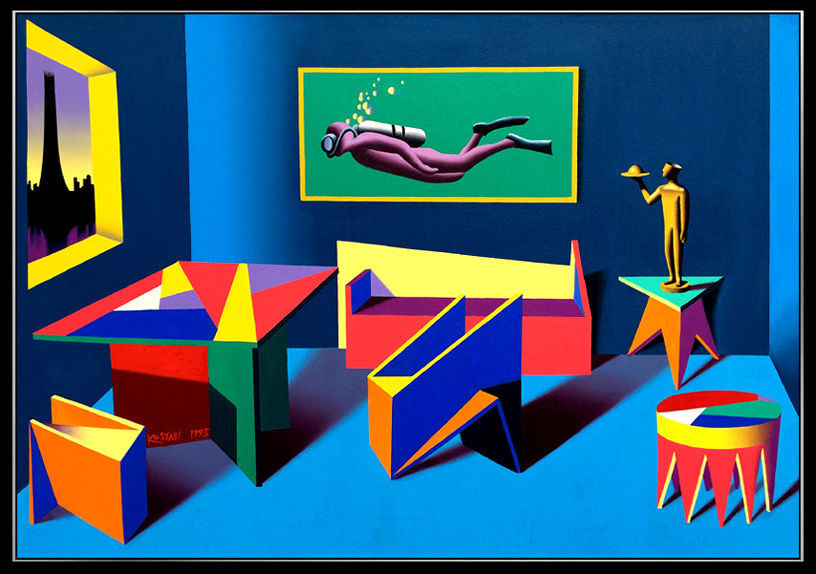 Thumbnail: "Unused Felicities" by Mark Kostabi