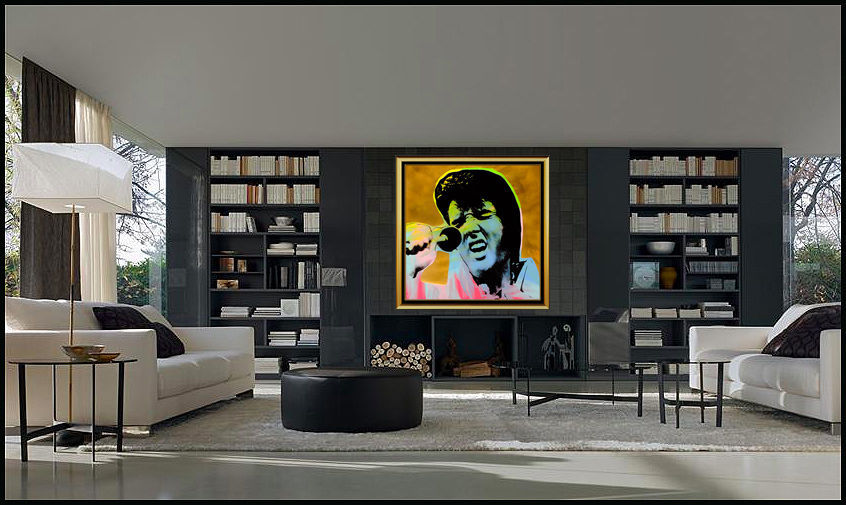 Thumbnail: "Elvis in Gold" by Steve Kaufman