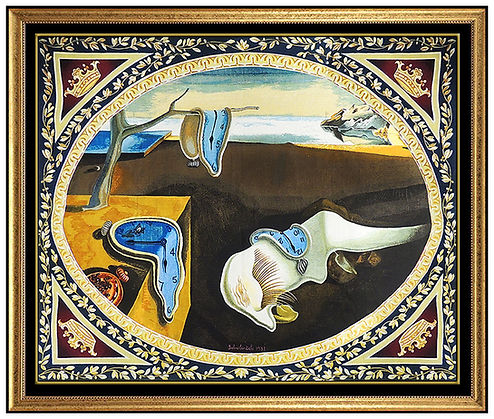 Dali、Persistence of Memory、希少画集画、新品額付 Persistence Of Memory- Tapestry