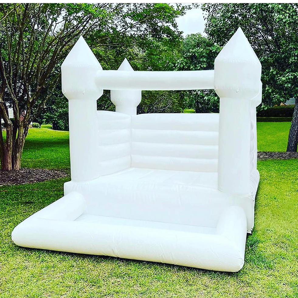 Thumbnail: White Mini Castle Bounce House