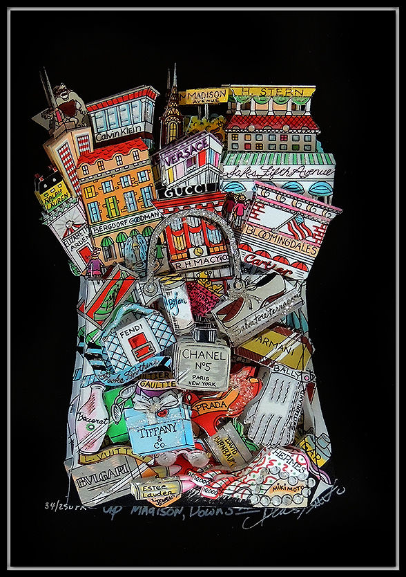 Thumbnail: "New York 4 Piece Set" by Charles Fazzino