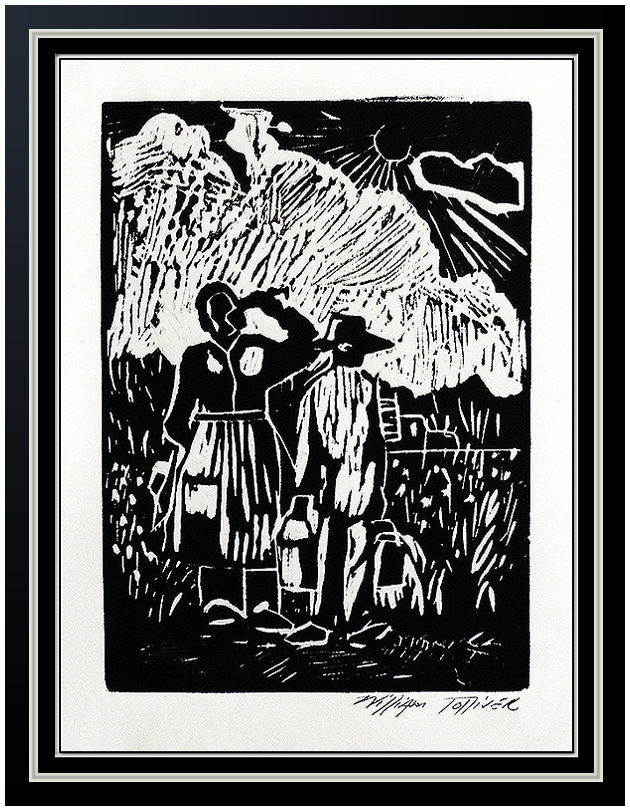 "Field Workers Woodblock" by William Tolliver