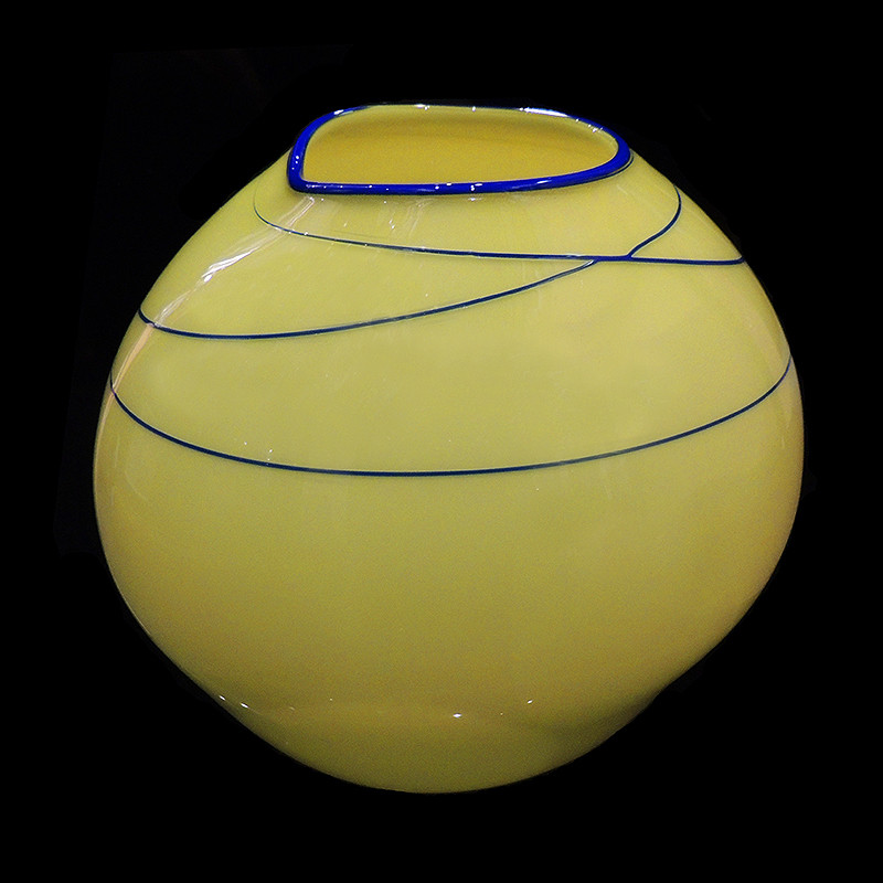 Thumbnail: "Citron Basket with Blue Wraps" by Dale Chihuly