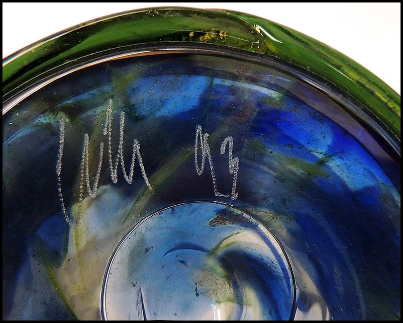 Thumbnail: "Blue and Green Ribbon Vase" by Dale Chihuly