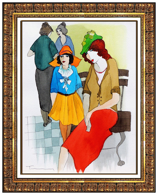 "Original Afternoon with Mother" by Itzcak Tarkay