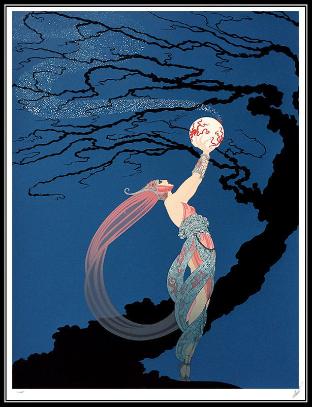 Thumbnail: "Fireflies" by Erte