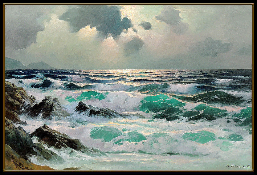 Thumbnail: "Original Evening Seascape" by Alexander Dzigurski