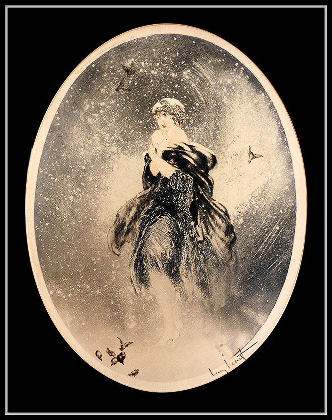 Thumbnail: "December" by Louis Icart