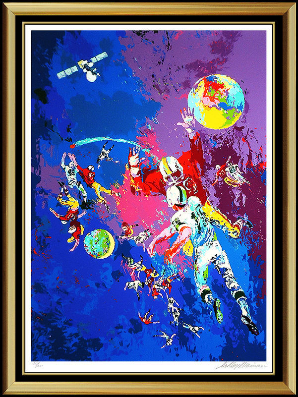"Satellite Football" by Leroy Neiman