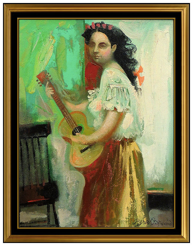 Thumbnail: "Original Woman with Guitar" by Byron Browne