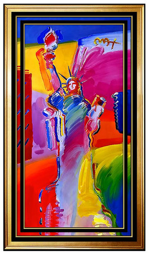 LIBERTY アートブック Lot - After Peter Max (B. 1937): Liberty and Justice For All