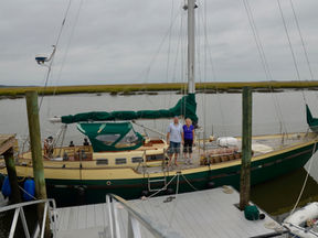 She told her son he could do anything if he tried. So, he's sailing around the world