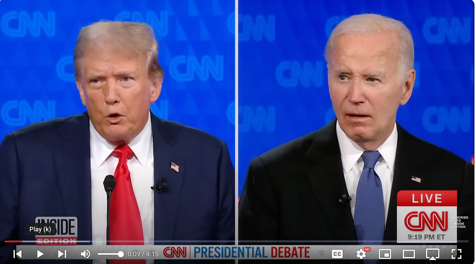 Trump and Biden debate