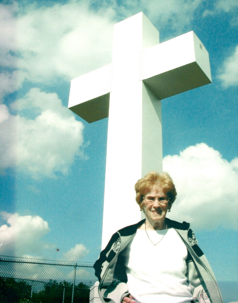 Mom loved this huge cross on a hillside overlooking a little town near where she lived western Pennsylvania.
