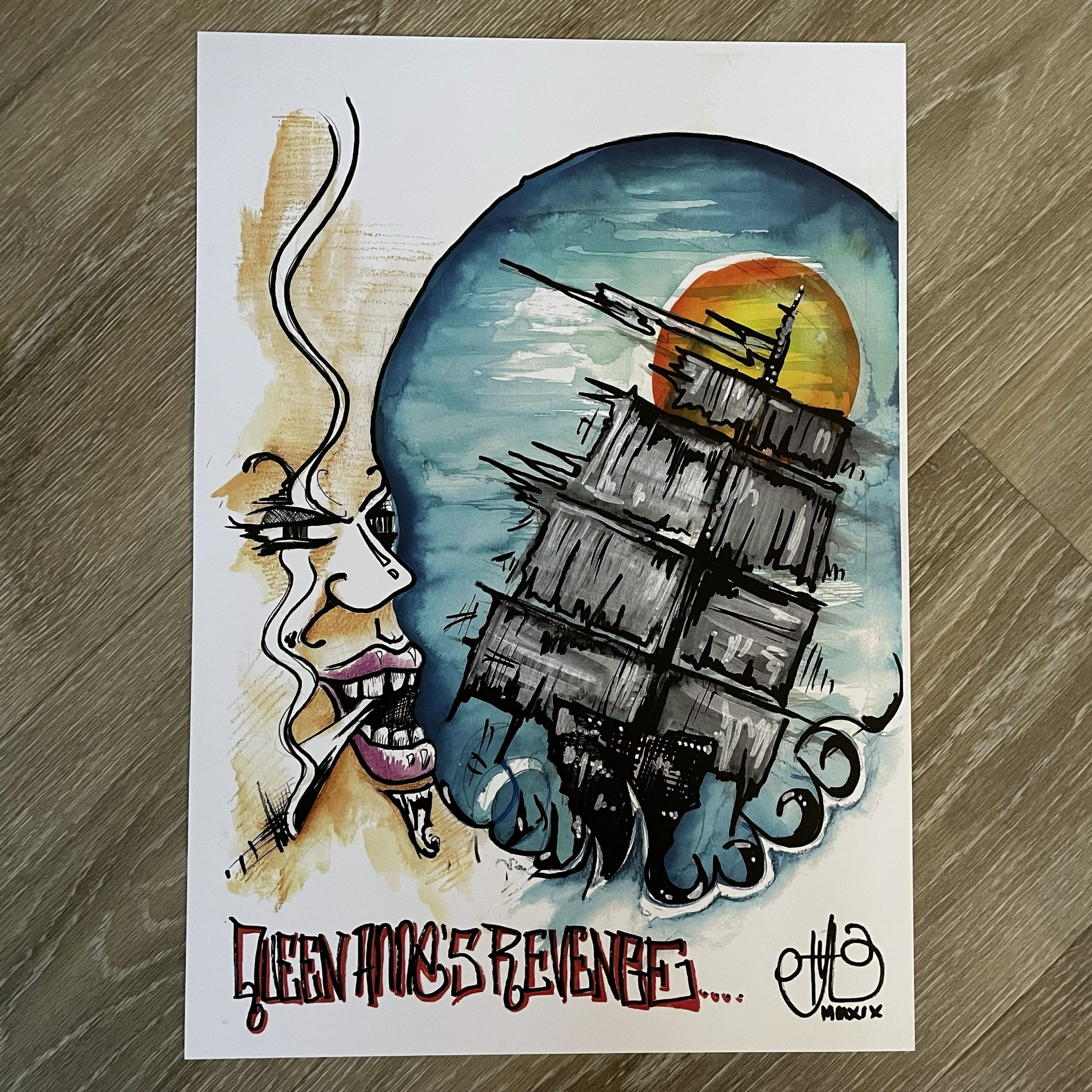 Queen Anne’s Revenge - A3 Art Print