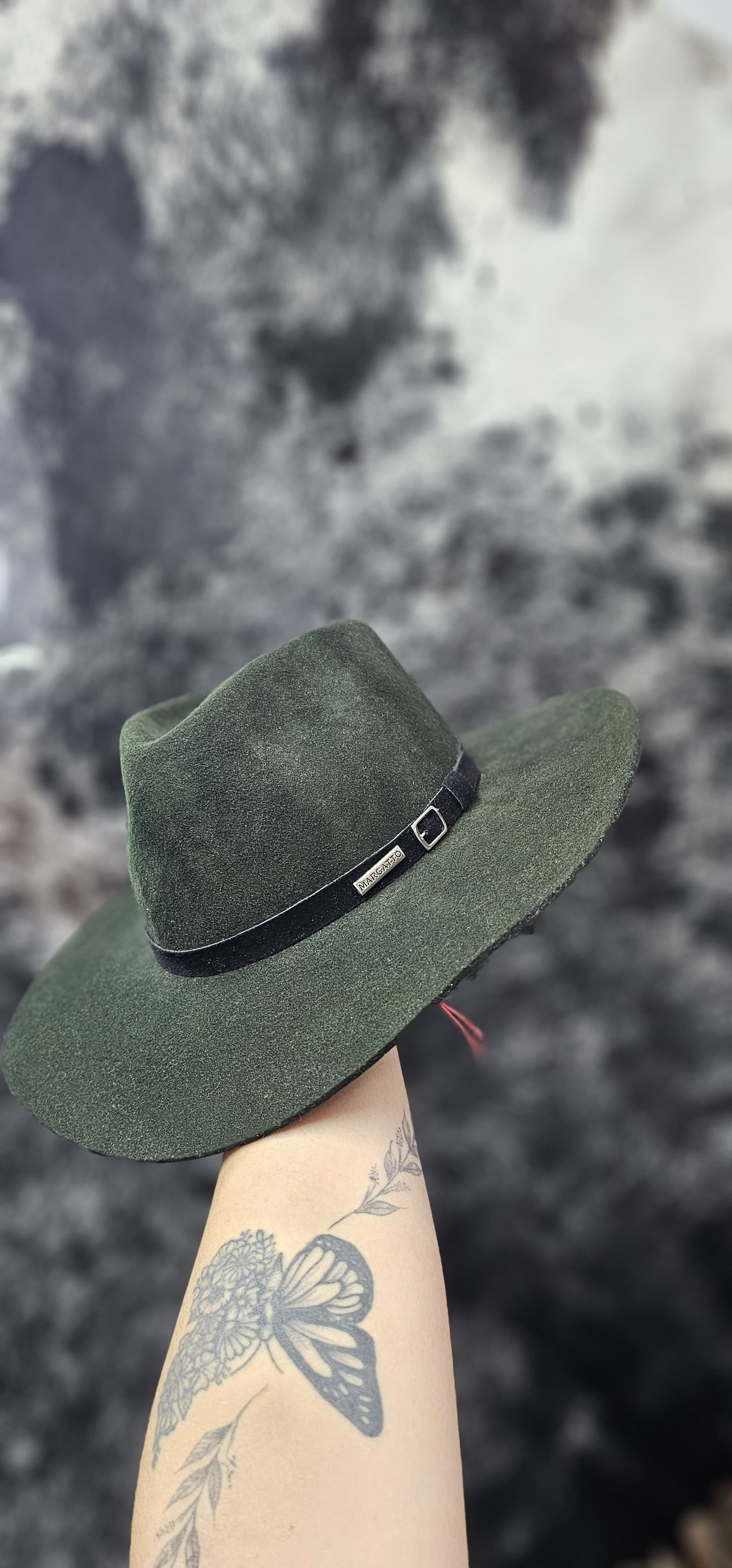 Chapéu marcatto verde musgo 