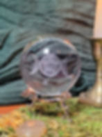 boule de verre triple lune