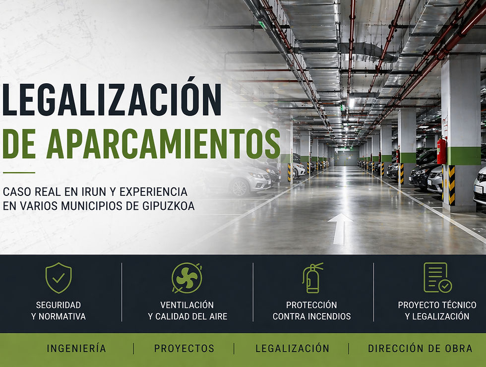 Legalización de aparcamientos en Gipuzkoa: caso real en Irun y experiencia en varios municipios