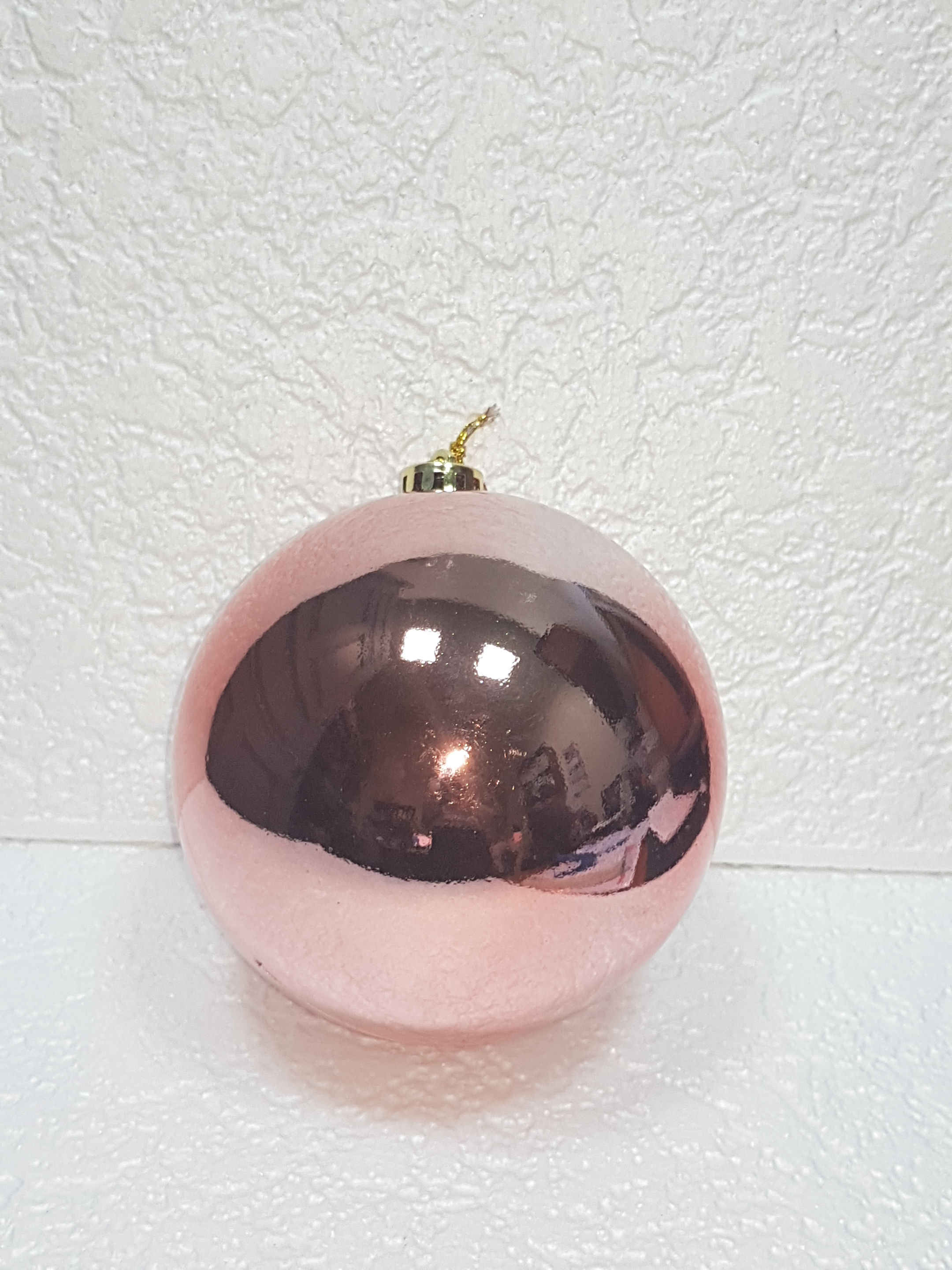 Шар розовое золото 15 см