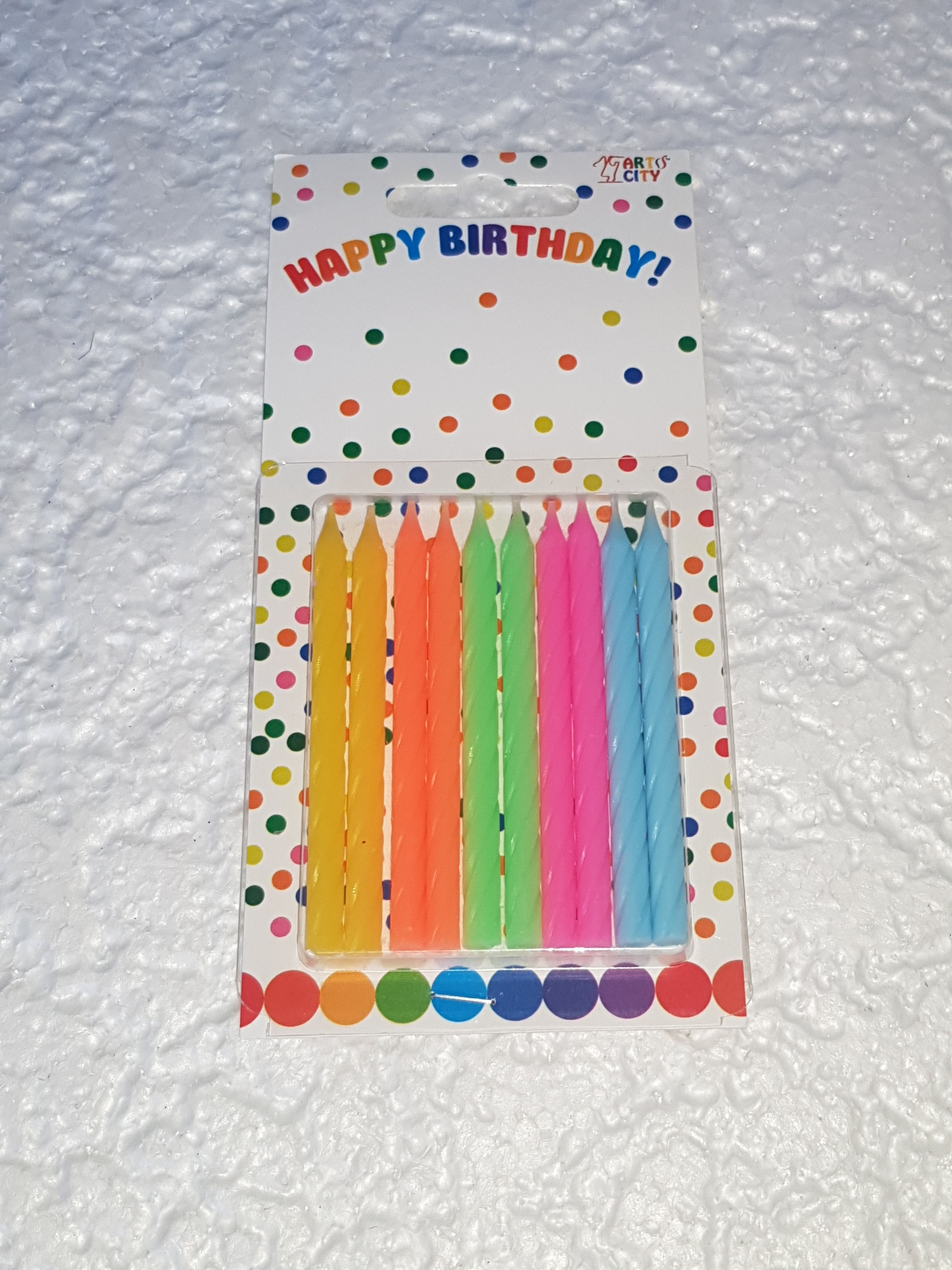 Свічка в торт спіраль,10шт