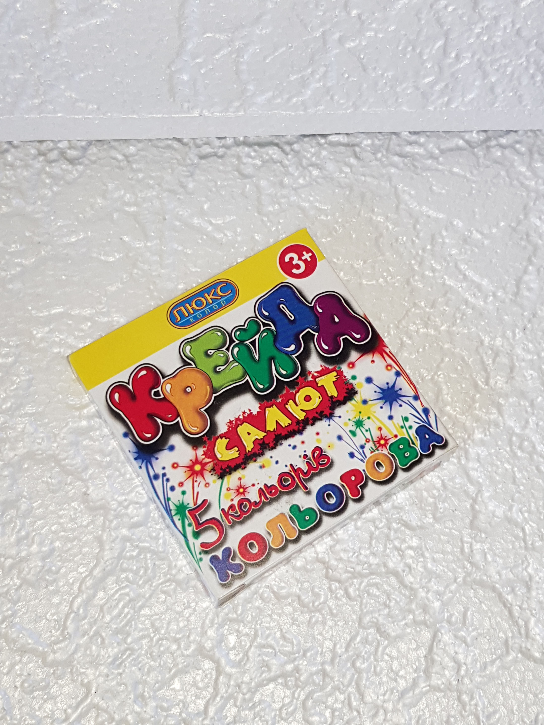 Крейда кольорова 5шт,карт.упак.суперм'яка