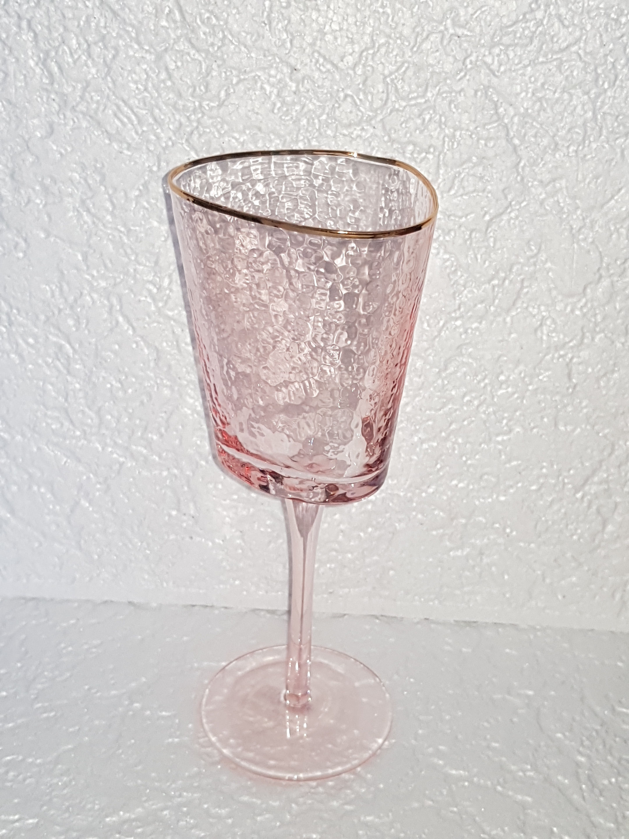 Бокал рожевий трайангел 350 мл