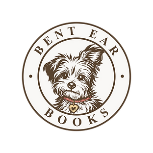 Bent Ear Books Logo - fixed light brown and background with Photopea Online  - scaleable w