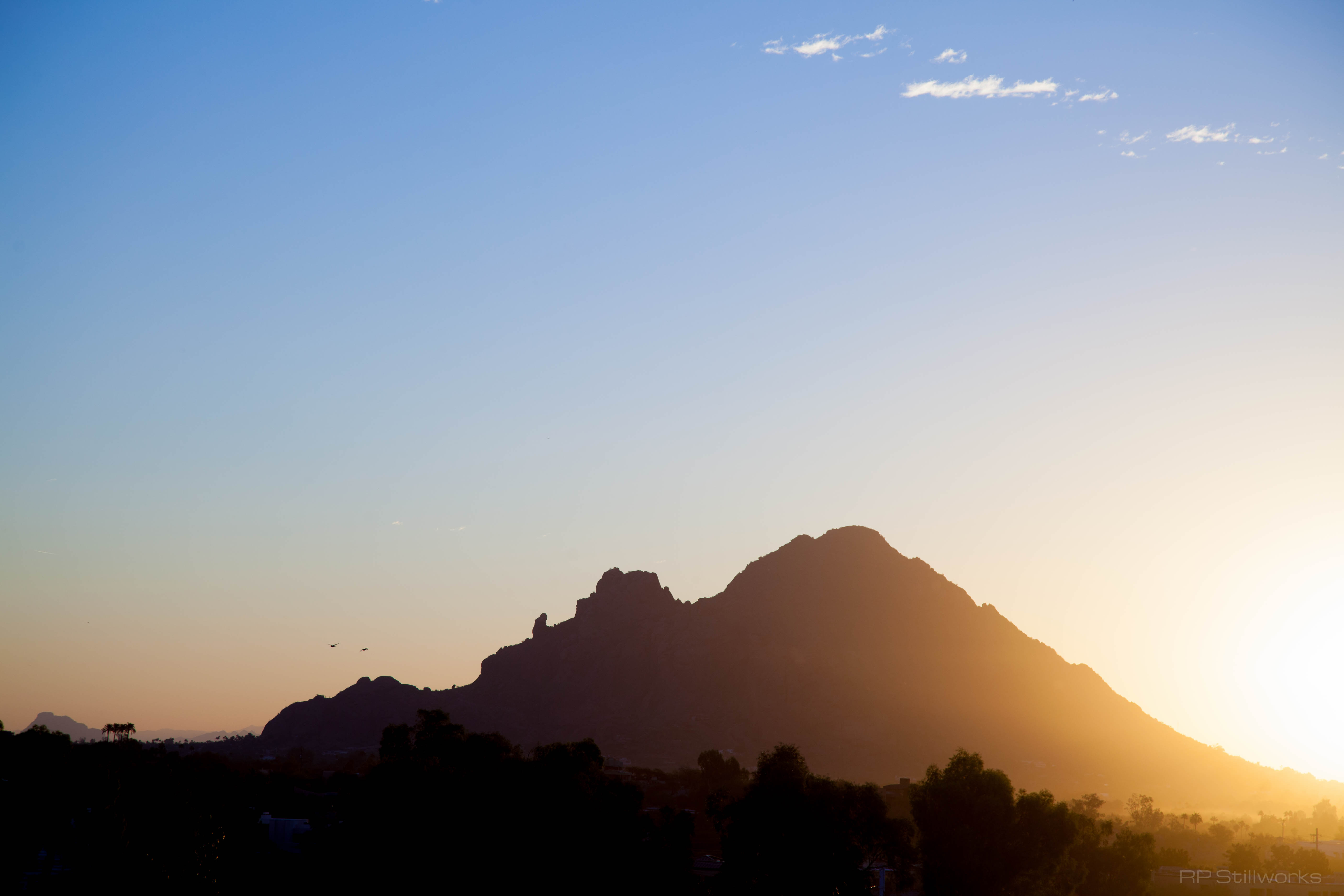 "Praying Monk at Sunrise"