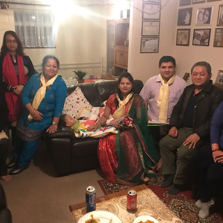 ’’Get well soon and welcoming Sangeeta Mohora wife of Dipen Mohora and her son to Colchester''