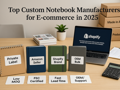 Top custom notebook manufacturers for E-commerce in 2025