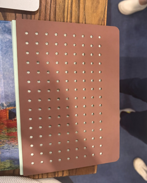 Final effect on a Hardcover Notebook Cover.