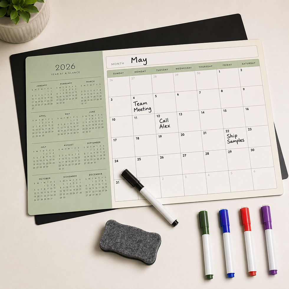 Dry Erase Calendars