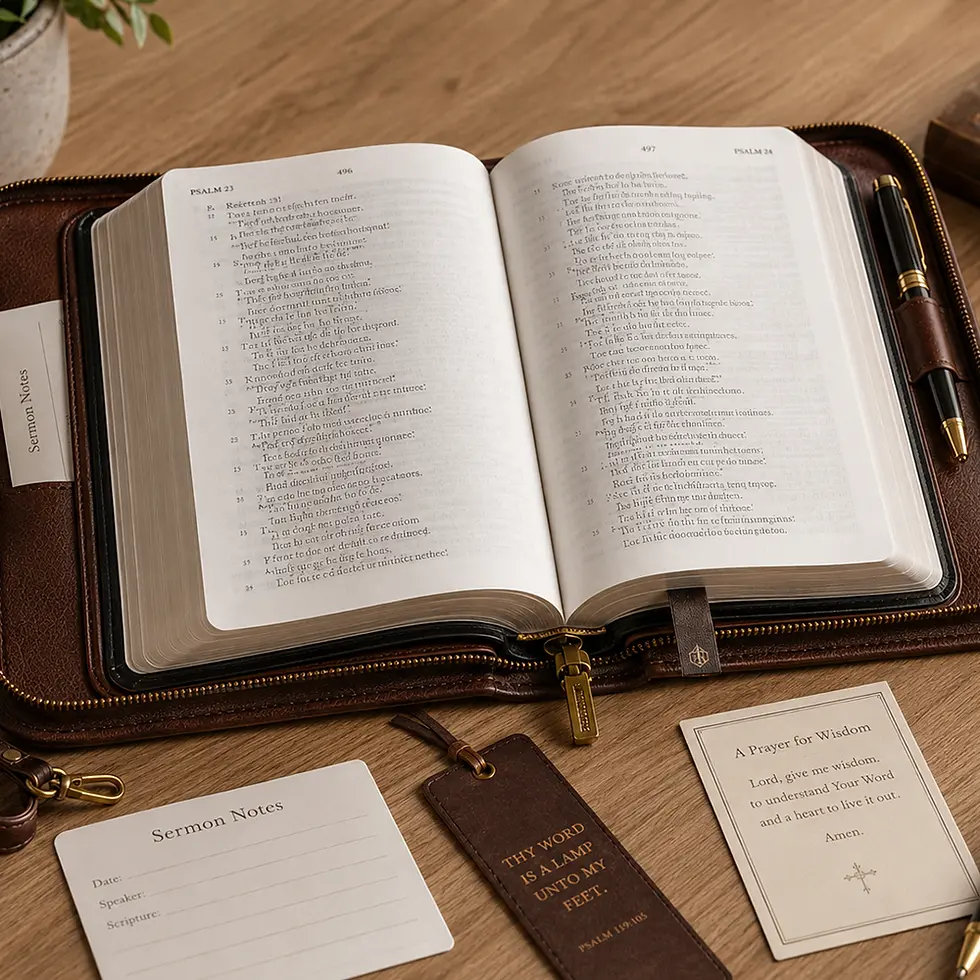 Pu Bible Cover for Men
