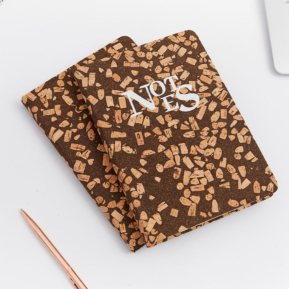 Coffee Grounds and Corks Cover Notebook