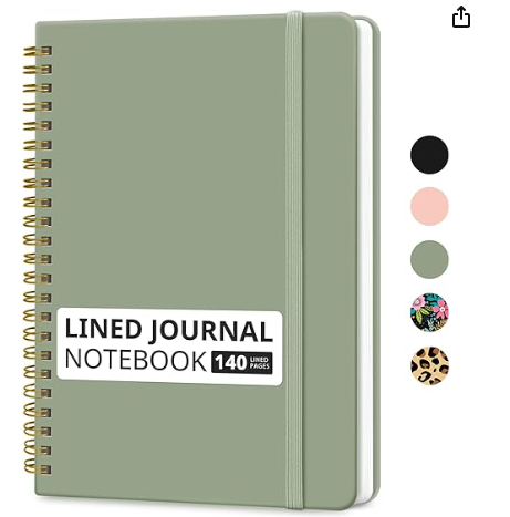 A5 Spiral Journal Notebook (Green)