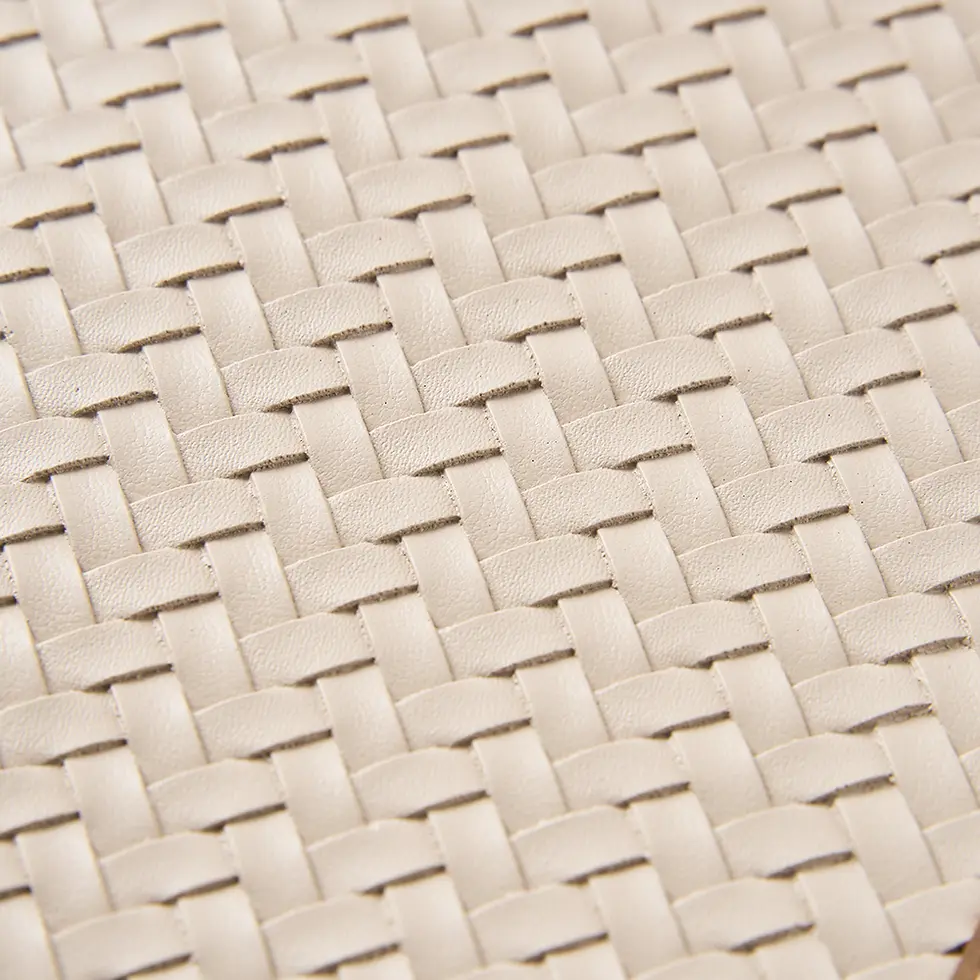 Woven PU Sewn Binding Notebook