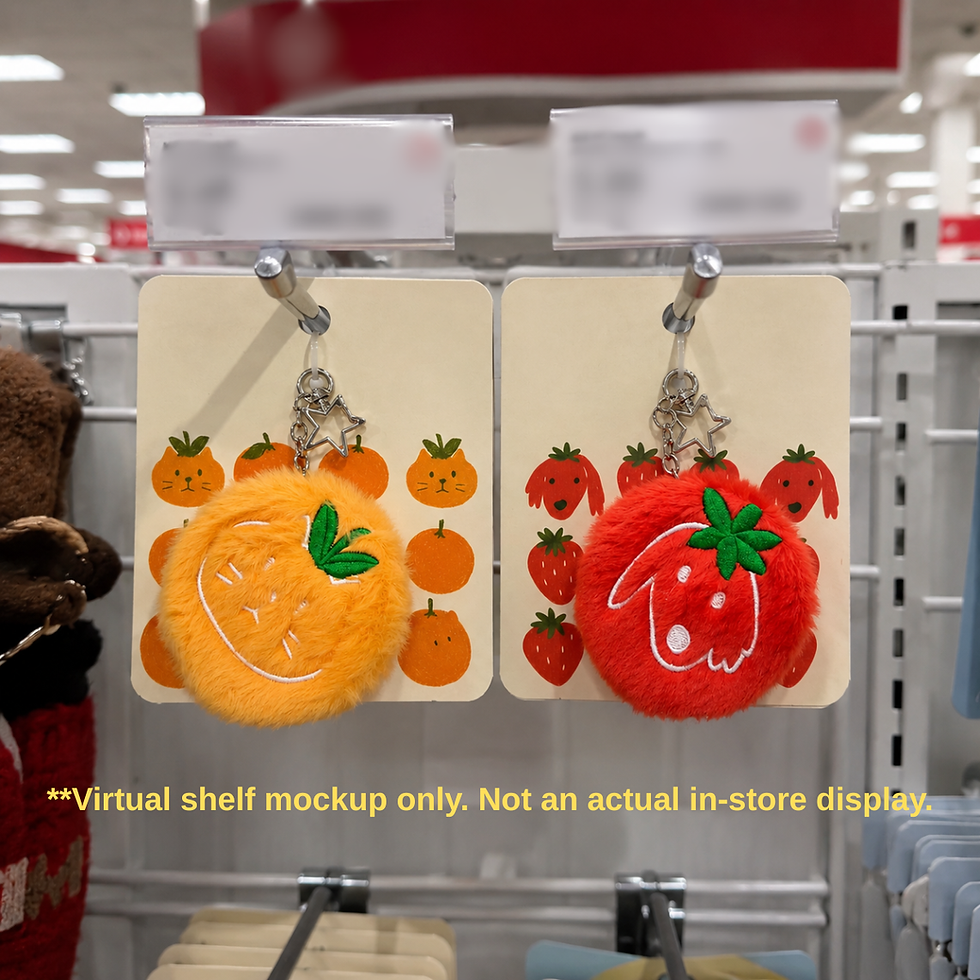 Handheld Mirror Keychain