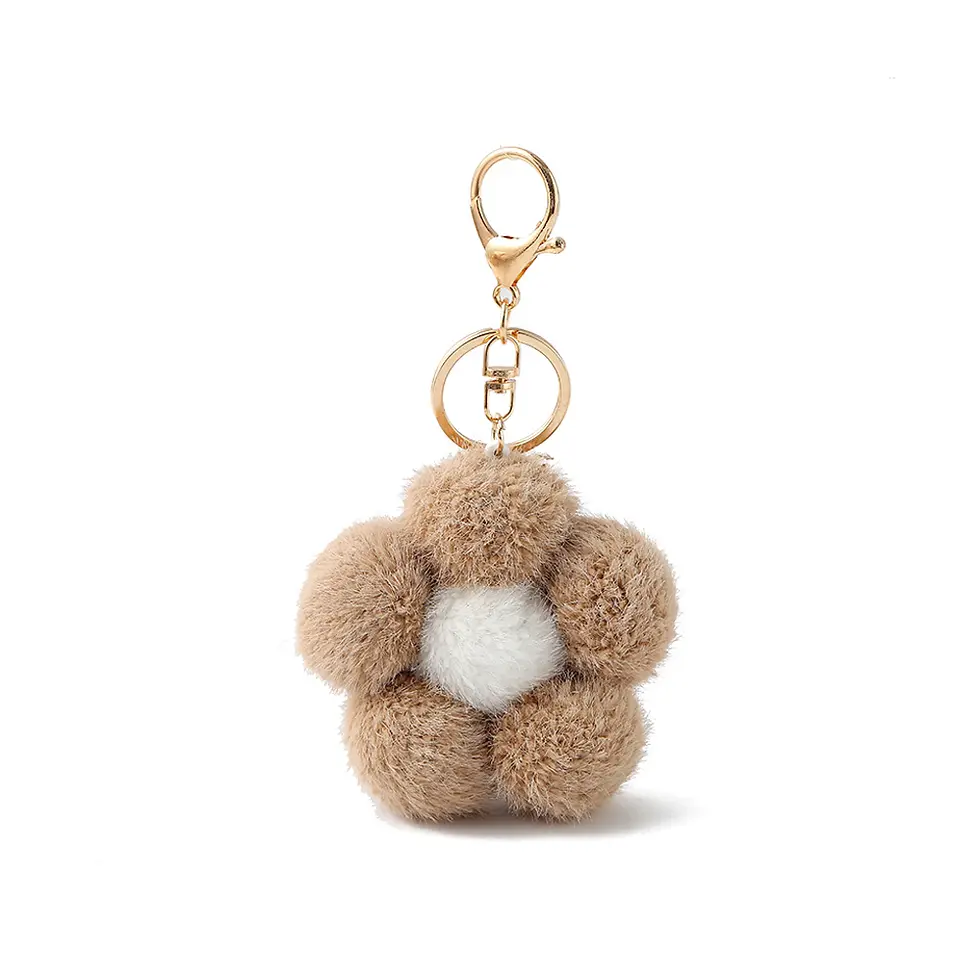 Small Flower Plush Charm