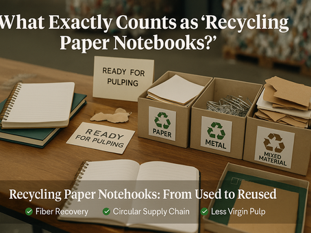 What Exactly Counts as “Recycling Paper Notebooks”?