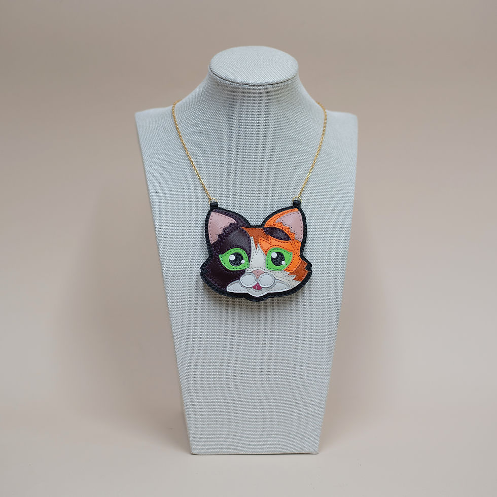 Thumbnail: Calico Cat  - Necklace