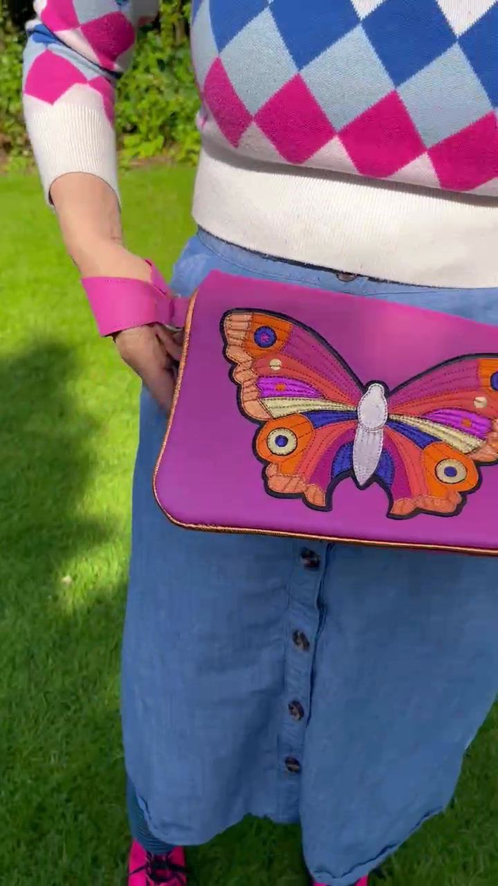 Thumbnail: Aponi - Orange Butterfly Clutch