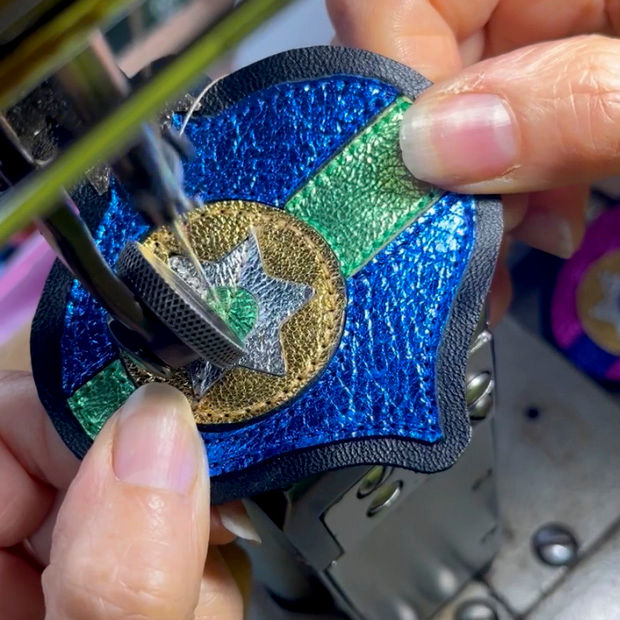 Thumbnail: Christmas Bauble Necklace - Raspberry & Damson