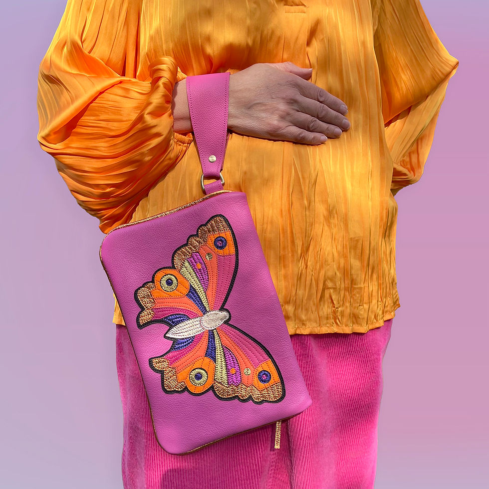Thumbnail: Aponi - Orange Butterfly Clutch