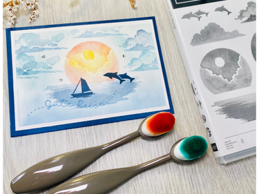 Gute Reise mit dem Stempelset „Under the moon“ + Blending Pinsel & Stempelkissen | Stampin‘Up!