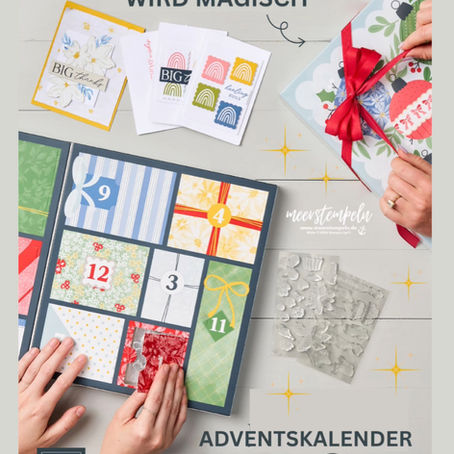 NEU: Adventskalender von Stampin‘Up! - Das gab es noch nie! Sicher Dir schnell Dein Exemplar ab den 23. September - so lange der Vorrat reicht!